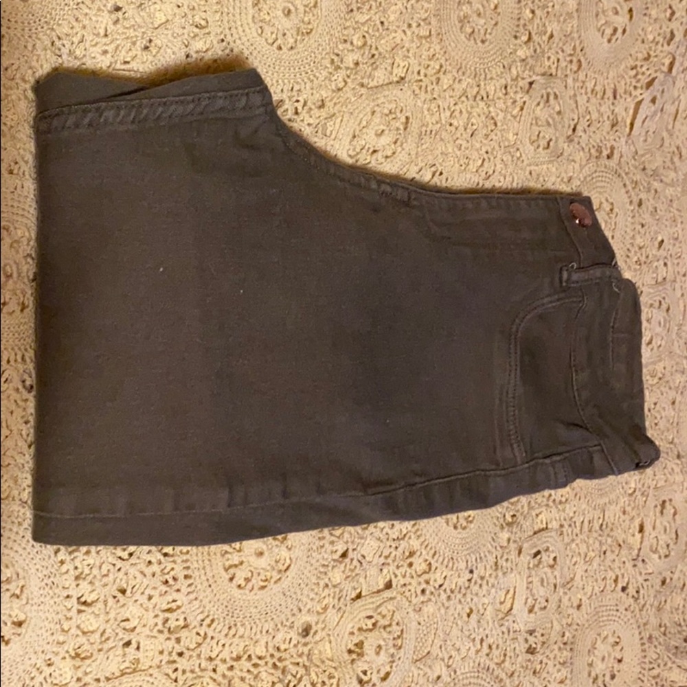 Women’s H&M height rise jeans green